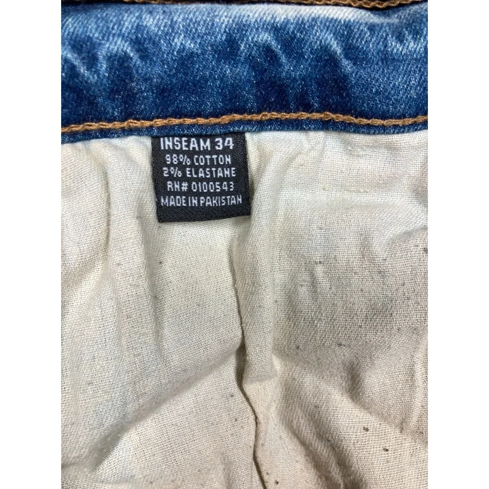 AHP  Another Hype Piece Jeans Mens 40x34 Blue Distressed Skater Hip‎ Hop Urban